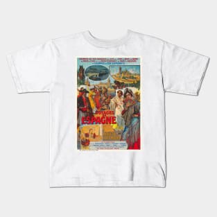 Voyages en Espagne Vintage Poster 1920s Kids T-Shirt